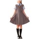 thumbnail image 1 of Odeerbi Niñas 2 Piezas Preppy Outfit Botón de Manga Larga Camisa de Vestido y Trajes Plisados Conjunto de Vestido Uniforme Escolar, 1 of 6