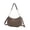 Brown, variant on PU Leather Crossbody Purse for Women Crescent Shoulder Bag Small Tote Handbag Trendy Retro Underarm Evening Bags Satchel with Chain Strap - Brown