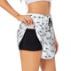thumbnail image 1 of Balery Cute Shark Pantalones cortos deportivos para mujer con forro y dos bolsillos, elásticos, para entrenamiento, gimnasio, yoga-X-Large, 1 of 7