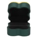thumbnail image 3 of Caja de anillos iluminada flocado suave luminoso diseño de trébol de cuatro hojas caja de regalo de exhibición de joyería para bodas compromisos negro verde, 3 of 10