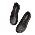 thumbnail image 2 of Mlkoz Shoes pour Femmes, Petites Chaussures en Cuir à Bout Rond Talon Plat Chaussures pour Dames Résistantes à la Collision Imperméables, Cadeaux pour Femmes, 2 of 7