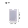 thumbnail image 5 of 5Pcs Transparent Card Holder Waterproof Bus Card Cover Student Clamshell Id Card Cover Name Tag Badge Holder for Cruise Ship Cards, Nurses, Office and, 5 of 5