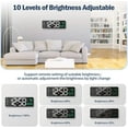 thumbnail image 6 of OhhGo Large Digital Wall Clock with Remote Control, 16.2 Inch LED Digital Clock for Home Living Room Decor, Automatic Brightness Dimmer with Date Week Temperature, 6 of 9