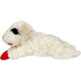 Omagie Plush Dog Toy, Lambchop, 10", White/Tan, Small