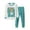 Mint Green, variant on Pisexur Toddler Baby Boys Girls Fall Outfits 2 Piece Outfits Fashion Casual Cotton Pajamas Set Floral Print Long Sleeve Pullover Sweatshirts and Pants Children's Girls' Boys' Sweatsuit Set 2-7 Years