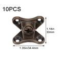 thumbnail image 6 of Vjnyvs 10 Pcs Removable Corner Brace Bracket, Zinc Alloy L Shape Support Connector Bracket, Butterfly Shape Braces for Wood Furniture Table Chair Shelves, 6 of 7