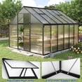 thumbnail image 6 of 12x10FT Walk-in Greenhouse, Heavy-Duty Outdoor Polycarbonate Green House with Reinforced Aluminum Frame for Garden, Patio, Backyard, 6 of 7