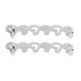 thumbnail image 4 of Unique Bargains 1 Pair Shoelace Charms Hollowout Hearts Fashion Shoe Accessories Silver Tone, 4 of 5