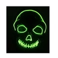 thumbnail image 2 of Máscara fluorescente para adultos con cara de fantasma de Halloween iluminada por LED, 2 of 2