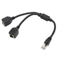 thumbnail image 2 of 1 To 2 Port Ethernet Adapter, RJ45 Ethernet Adapter Cable Excellent Transmission  For Home For All Networks For Office, 2 of 8