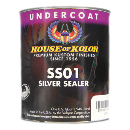 House Of Kolor SS01.Q01 Urethane Silver Sealer, 1 qt, Metallic, 6:1 Mixing