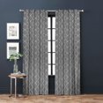 thumbnail image 1 of Hometrends Natalie 84" Back Tab Light Filtering Drapery Window Curtain Panel, White, 1 of 6