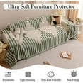 thumbnail image 6 of Eurhowing Boho Couch Cover for 3-4 Cushion Couch, Chenille Sofa Cover Blanket with a Pillowcase, Anti-Slip Tassel Sofa Slipcover for Pet, (71'' x 134'', Green), 6 of 9