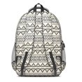 thumbnail image 3 of Boho Bohemia Geometric Line Art Backpack for School,Cute School Bag,Schoolbag with Adjustable Shoulder Straps & Padded Back,16.9 Inch, 3 of 5