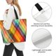 thumbnail image 3 of Easygdp Abstract Watercolors Tartan Bolsas Tote para Mujer, Bolsos de Hombro para Viaje, Bolsos de Mano de Gran Capacidad para Compras y Trabajo, 3 of 8