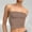 Khaki, variant on Basic Undershirt Tanks Women Solid Color Sleeveless Strapless Off Shoulder Tube Top Cami