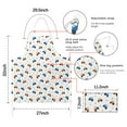thumbnail image 7 of Cartoon Tractors Stars White Pattern Apron-Garden Aprons for Women with Pockets-Cotton Linen Waterproof Kitchen Cooking Gardening Aprons Adjustable for Kitchen,Cooking,BBQ and Salon 33x27 Inch, 7 of 7