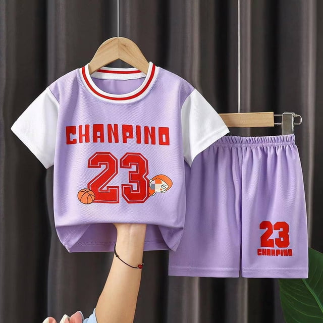 Ropa de baloncesto para niños, traje deportivo para niñas, camiseta de verano de secado rápido para niños, entrenamiento para niños medianos y grandes, deportes