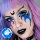thumbnail image 2 of 1 par de lentes de contacto de color para ojos, accesorios de cosplay de anime, lentes de contacto de colores, lentes de contacto multicolores, azules y rojos, lentes de contacto para Halloween, 2 of 5