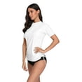 thumbnail image 5 of Women's Short Sleeve Rash Vest UV Rashguard Tops, 5 of 6