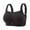 #0002-Black, variant on Women's Plus Size Strapless Wireless Bra T-Shirt Style Full Coverage Push-Up Padded Soft Everyday Bra, Anti-Slip Comfortable Bras