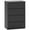 Black, variant on HOMCOM Bedroom Chest of Drawers, 4-Drawer Dresser for Bedroom, Black