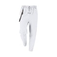 thumbnail image 5 of BiZtdJrK Mens Baggy Linen Beach Pants Drawstring Elastic Waist Straight Leg Trousers Summer Lightweight Vacation Long Pants with Pockets, White, XL, 5 of 10