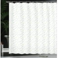 thumbnail image 3 of Ambesonne Pastel Shower Curtain, Neutral Geometric Stripes, 69"Wx70"L, Pale Grey and Pale Yellow, 3 of 4