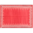 thumbnail image 1 of Ahgly Company Indoor Rectangle Abstract Red Contemporary Area Rugs, 2' x 4', 1 of 4