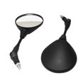 thumbnail image 3 of Labymos Universal Motorcycle Aluminum Alloy 10mm Diameter Handlebar Rotatable Collapsible Round Shape Rearview Amber Side, 3 of 6
