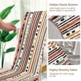 thumbnail image 5 of Yayeee 4 Pack Dining Chair Covers Stretch Parson Chairs Slipcovers Seat Protector, Brown Abstract Dots, 5 of 6