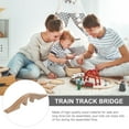thumbnail image 3 of 1pc Wooden Assemble Train Bridge Toy  Railway Expansion Bridge Accessories, 3 of 6