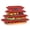 Red, variant on Sorbus Deep Glass Baking Dish, Meal Prep Storage Container Set of 4 with Gray Lids (8 Pcs)