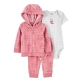 thumbnail image 1 of Set 3pzs c/cardigan Carter's Child of Mine Rosa Estampado Pandas 24M, 1 of 4