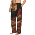 thumbnail image 6 of Hirioo Lunar Mountains Golden Rivers for Women's PJ Pajama Pants Sleep Pants Women's Home Trousers with Pockets,S-3XL-Small, 6 of 6