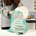 thumbnail image 3 of Bunny Ear Eggs Kitchen Dish Towels Set of 6 Absorbent Hand Towels, Lint-Free 18"x28" Happy Easter Greeting Dishcloths Fast Drying for Cooking Baking Home Clean, 3 of 7