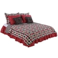 thumbnail image 3 of Cotton Tale  Houndstooth Geometric 8 Piece Reversible Quilt Bedding Set, 3 of 5