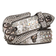 thumbnail image 3 of Cinturón con cabeza de calavera para hombre, versátil y de moda, con diamantes, para mujer, de alta gama, con tachuelas recortadas, estilo Y2k, con borde cruzado, 3 of 5
