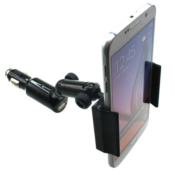 Charger Car Mount for Samsung Galaxy Z Flip6 - Holder DC Socket USB Port Cradle Swivel