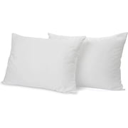 Cluster Fiber Pillow - Set of Two White Down Alternative Pillows | Queen Size 2 Pack | Hypoallergenic Polyester Filled | Soft and Fluffy for Comfort, Bed Support, and Best Sleeping At Night