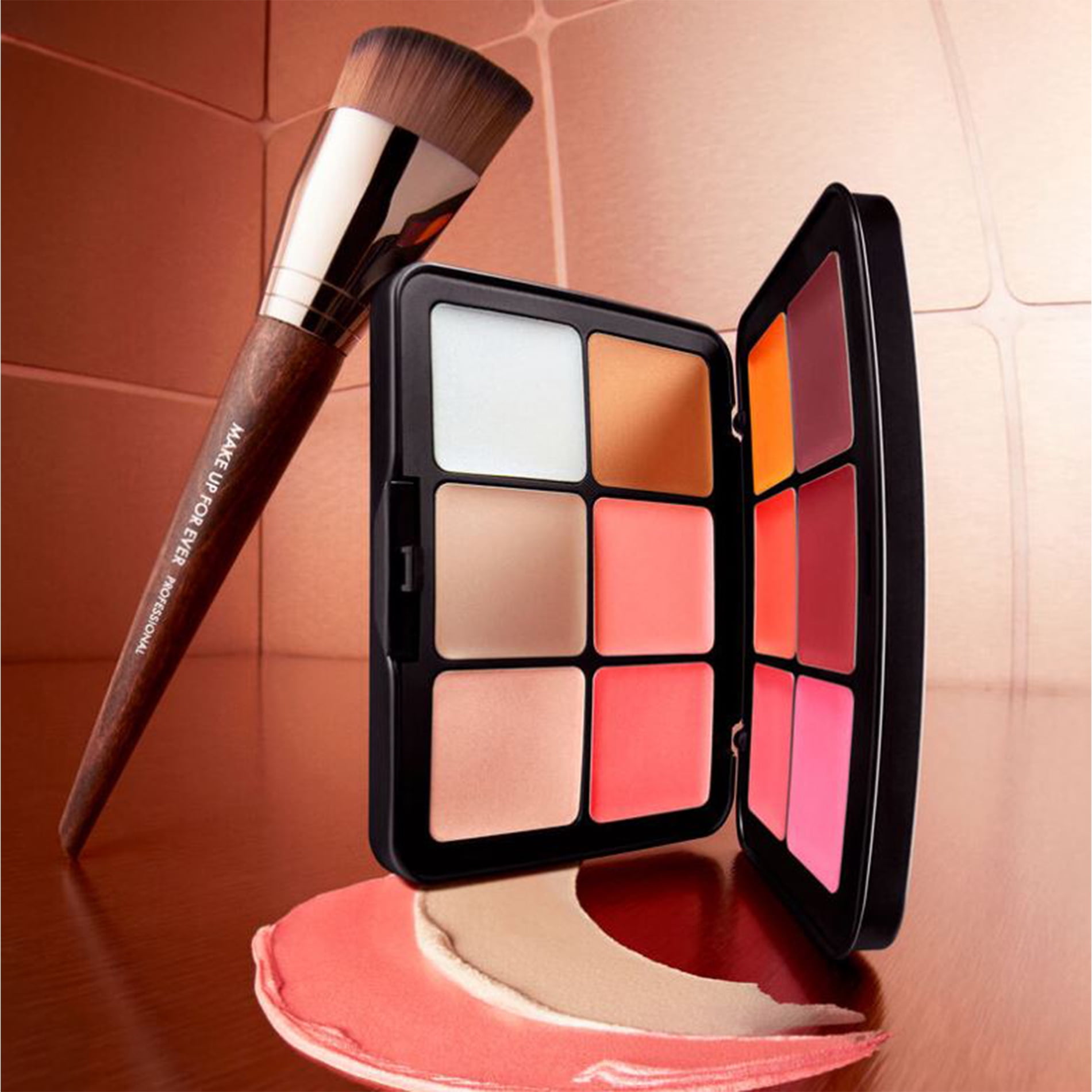 HD SKIN BLUSH & GLOW PALETTE Cream blush & highlighter palette I000014611-611