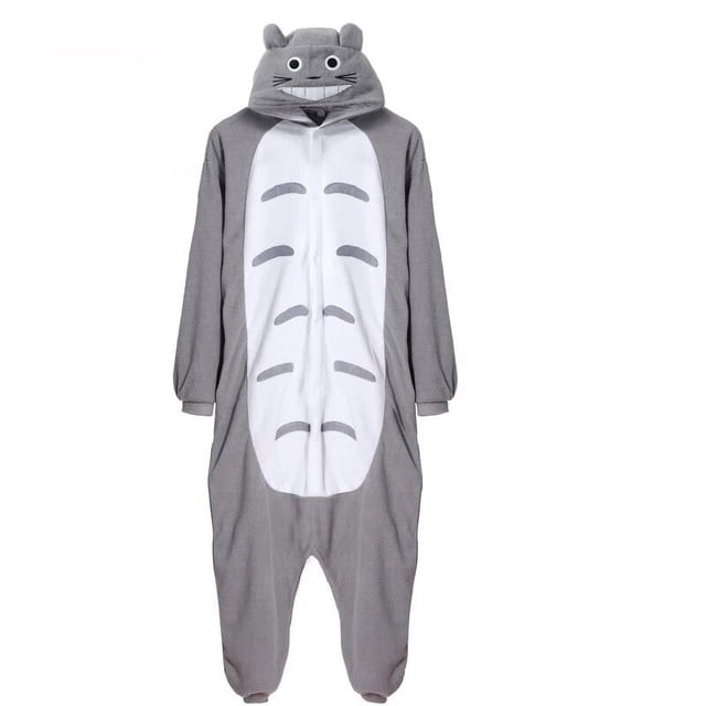 Pijamas de Totoro Kigurumi para adultos y mujeres, ropa de dormir de una pieza con dibujos animados de animales, disfraz de fiesta de Cosplay para Navidad y Halloween