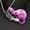 Fuchsia, variant on Cat Fishbone Animal Pendant Sweater Chain Necklace/Brooch Pin Gold Silver Tone-Gold