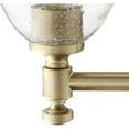 thumbnail image 7 of Quorum Lighting Rossington 2-Light Aged Brass Glass Wall Sconce, 7 of 7