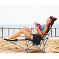 thumbnail image 3 of Nice C Camping Chairs, Portable Camping Chairs, Folding Camping Chair, Detachable Foot-Rest, Padded Cushion, Side-Pocket and Carry Bag (One Black), 3 of 8