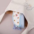 thumbnail image 5 of Large Pencil Pouch for Student, Portable Cute Stationery Bag for Teen Girls, Kawaii Big Capacity Pen Case for Office, Aesthetic School Supply, College, Art Marker Pen Organizer ( White/Blue), 5 of 5