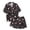 Z001-Black, variant on Pajamas Womens Xmas Print Sleepwear Holiday Loungewear 2 Pieces Pjs Set (Z001-Green M)