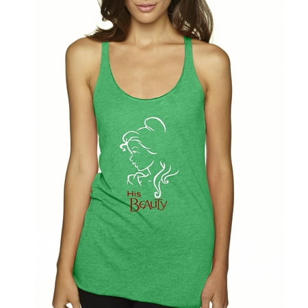 New Way 641 - Women's Tank-Top His Beauty Couples Belle And The
