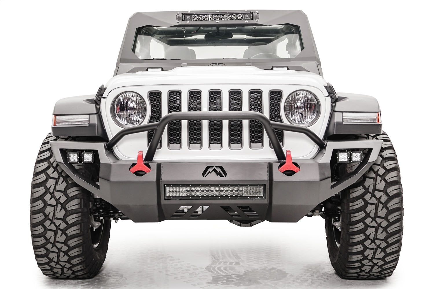 Fab Fours 18-C Wrangler Jl Lightweight, High & Tight 11 Gauge Steel, 20 In Rigid Industries L