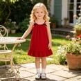thumbnail image 5 of MEZZALL Toddler Girls Sleeveless Holiday Floral Dress Dance Party Dresses Clothes O-Neck Comfort Sundress, 5 of 9